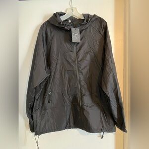 Black Lightweight Windbreaker Jacket